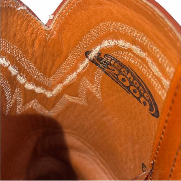 Lucchese 2000 Ostrich Boots Exotic Handmade Leather Roper 12\